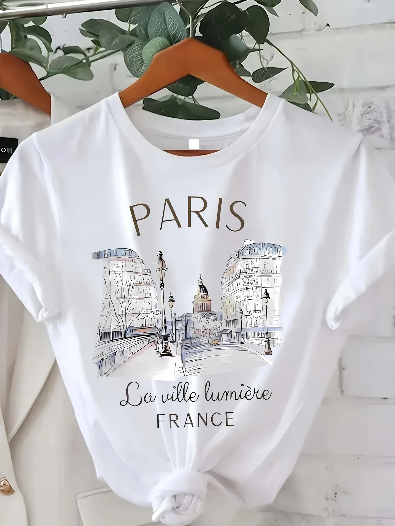 Women'S Fashion Paris - Y2k T Shirt Paris Women Print