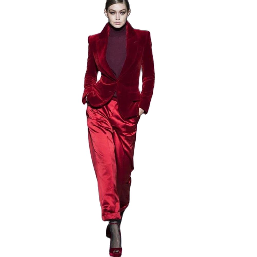 Velvet Blazer Women - Phụ Nữ Quần Phù Hợp Với