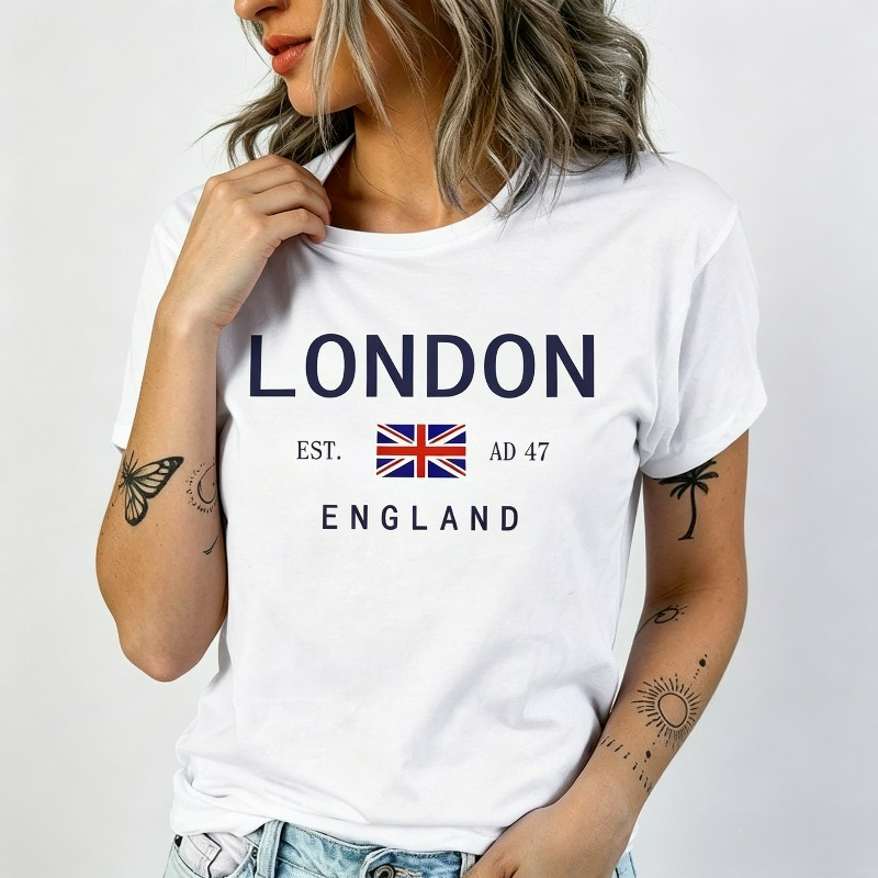 Women'S Fashion London - Summer Women London England T-Shirt Simple