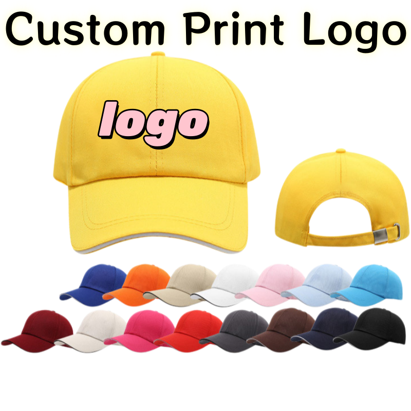 Women'S Fashion Hats - Customized Printed Logo Pure Cotton Metal
