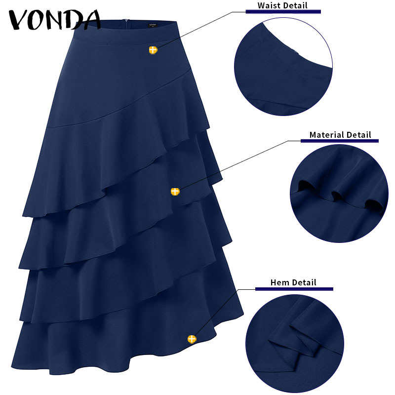 VONDA Plus Size 5XL Women Long - đánh giá và giá Women'S Fashion Layering