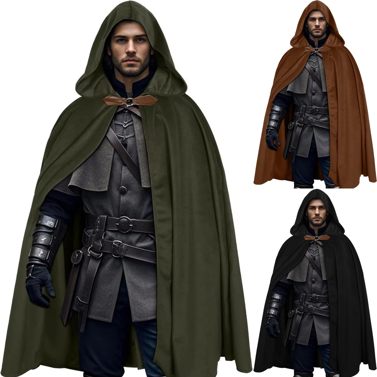 Men's Velvet Hooded Cloak Rena - đánh giá và giá Women'S Fashion Renaissance Period