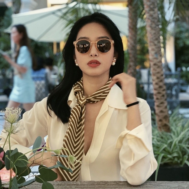 Stripe Print 100% Silk Neck He - đánh giá và giá Women'S Fashion Hats