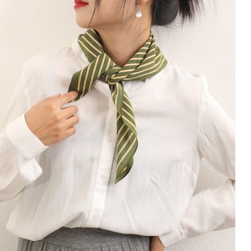 Stripe Print 100% Silk Neck He - đánh giá và giá Women'S Fashion Hats