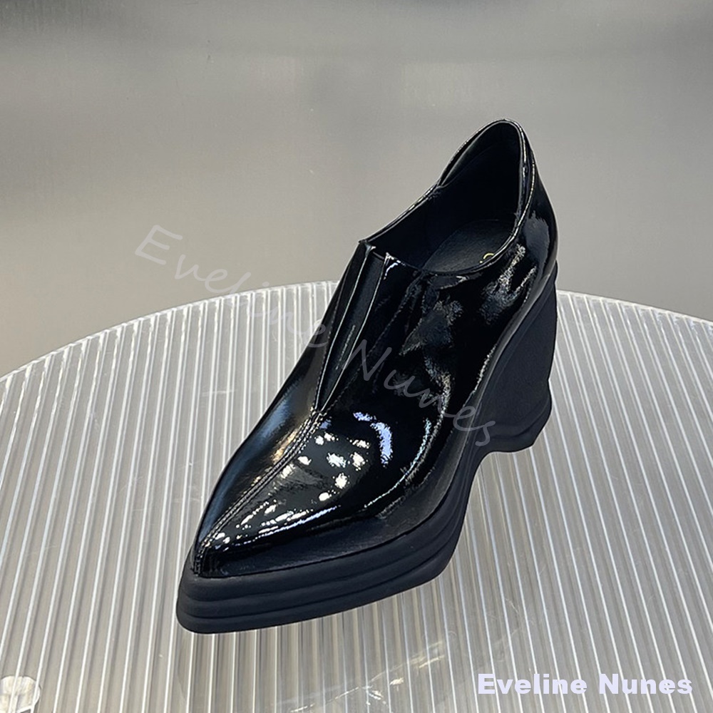 Patent Leather V Cut Pointed T - đánh giá và giá Women'S Fashion Layering