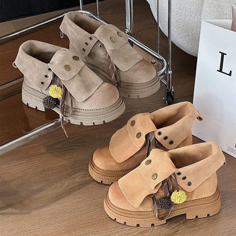 Autumn Faux Suede Ankle Boots  - đánh giá và giá Women'S Fashion Riding Boots