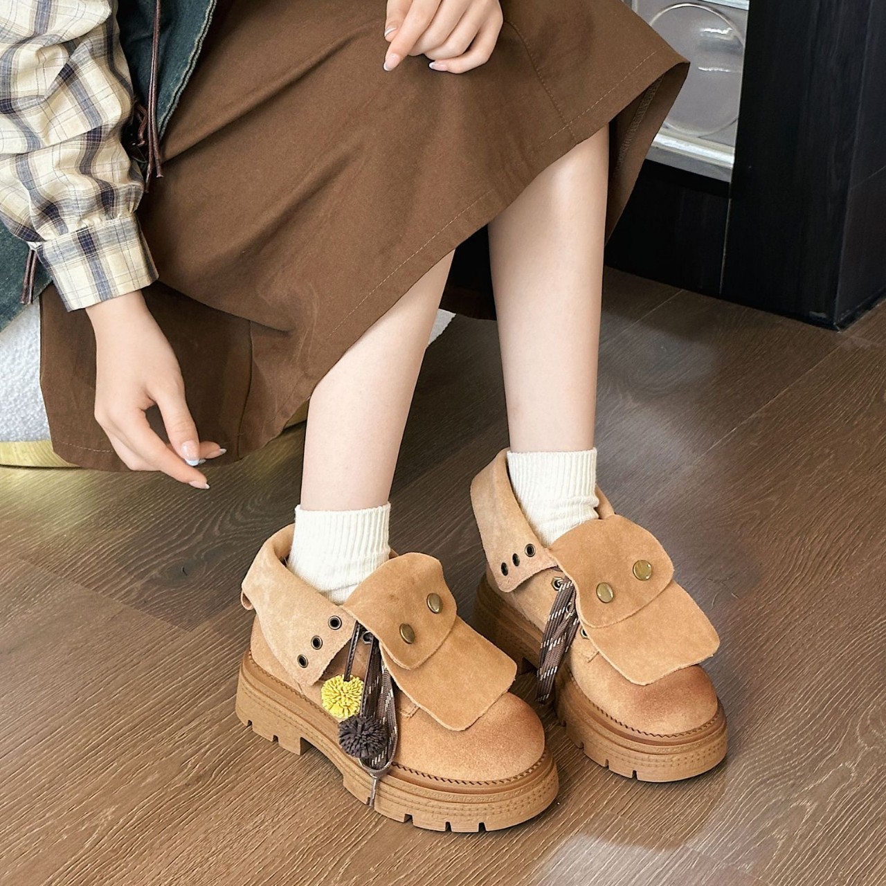 Autumn Faux Suede Ankle Boots  - đánh giá và giá Women'S Fashion Riding Boots