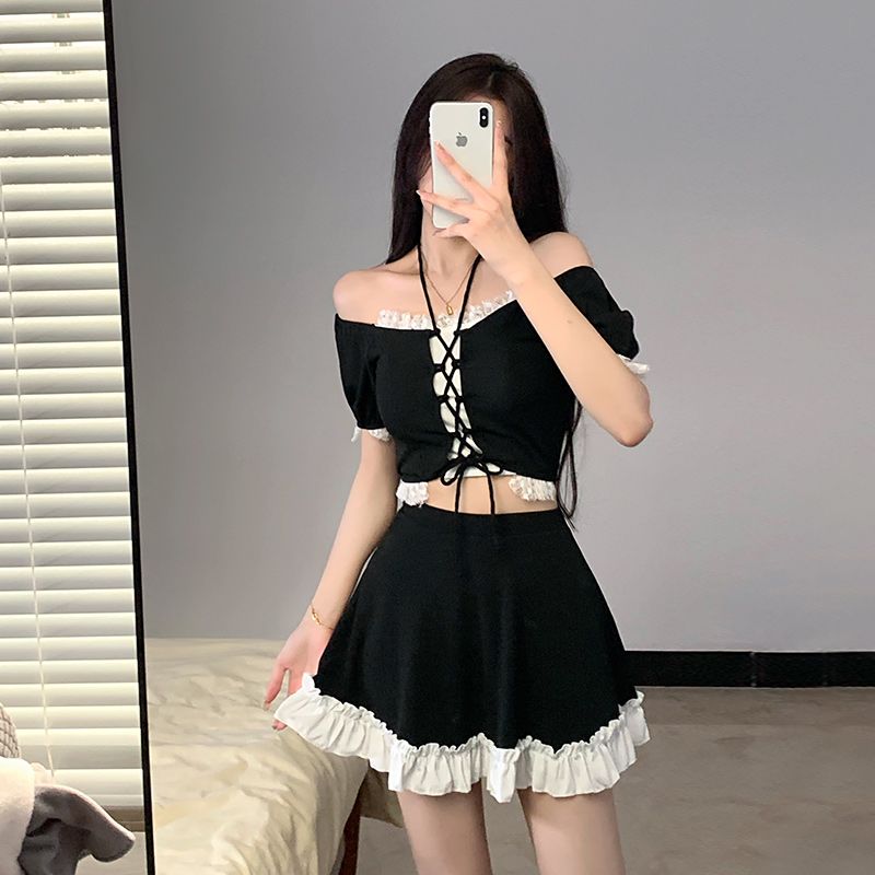 Instagram Style Women Two Piec - đánh giá và giá Women'S Fashion Middle Ages