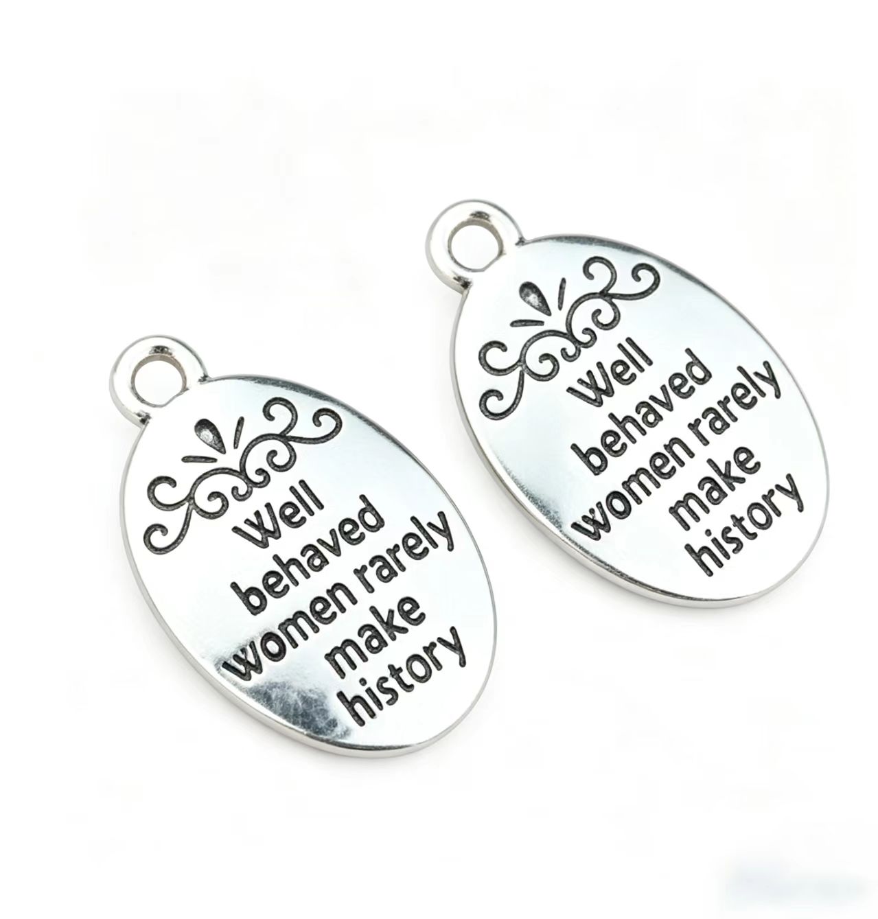 10 Pcs/Lot Oval Antique Silver - đánh giá và giá Women Fashion History