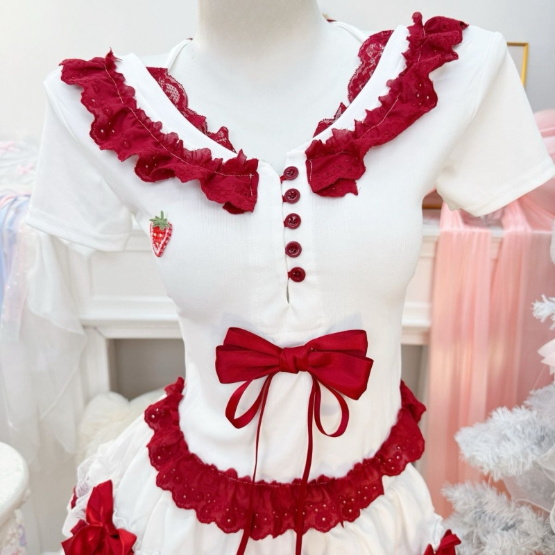 New Coquette Sweet Lolita Shor - đánh giá và giá Ruched Dress Mini
