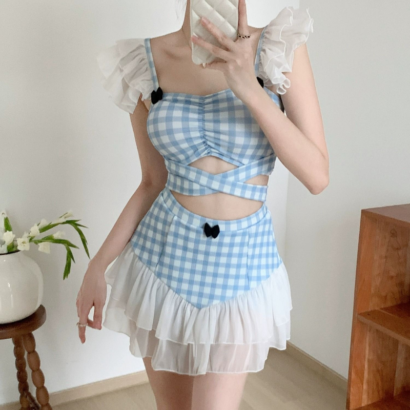 Ladies Slimming Halter Bathing - đánh giá và giá Women'S Fashion Middle Ages