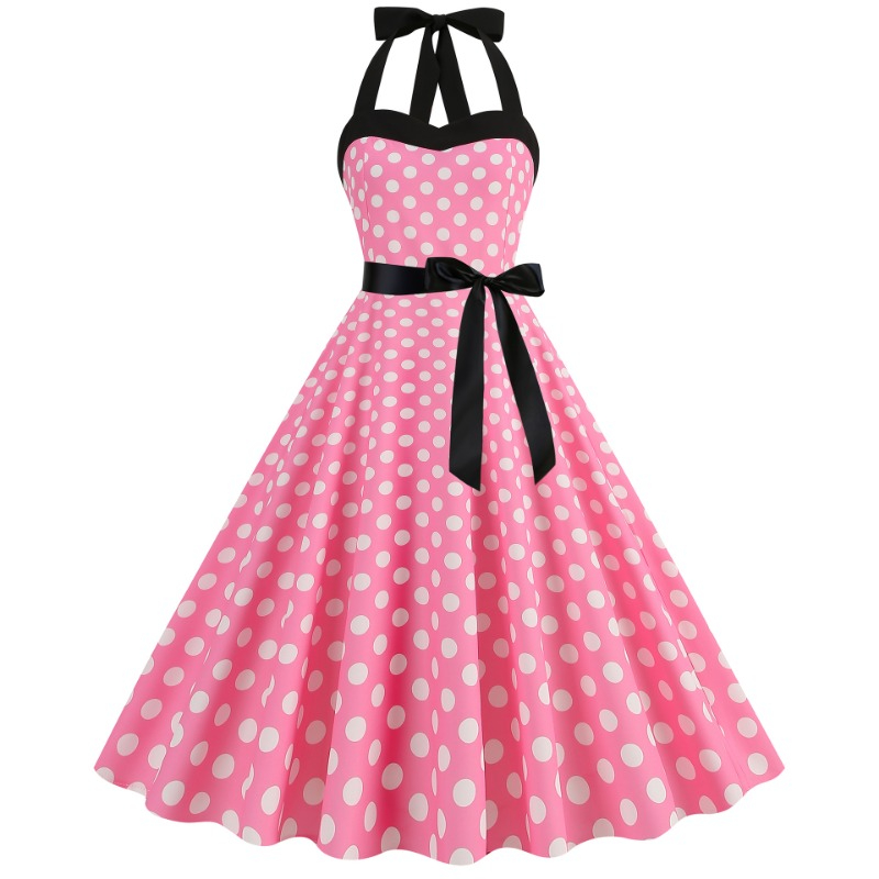 Elegant Women Polka Dot Dress  - đánh giá và giá Women'S Fashion Of The 60S