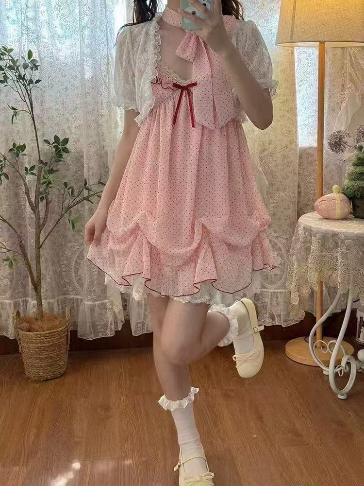 Japanese Fashion Sweet Cute 2  - đánh giá và giá Ruched Dress Mini