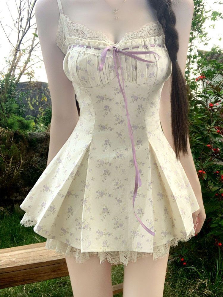 2026 Summer Korean Fashion Des - đánh giá và giá Ruched Dress Mini