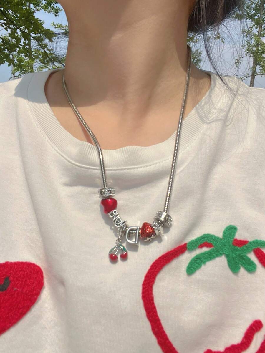 1pc Retro Heart Necklace, Rena - đánh giá và giá Women'S Fashion Renaissance Period