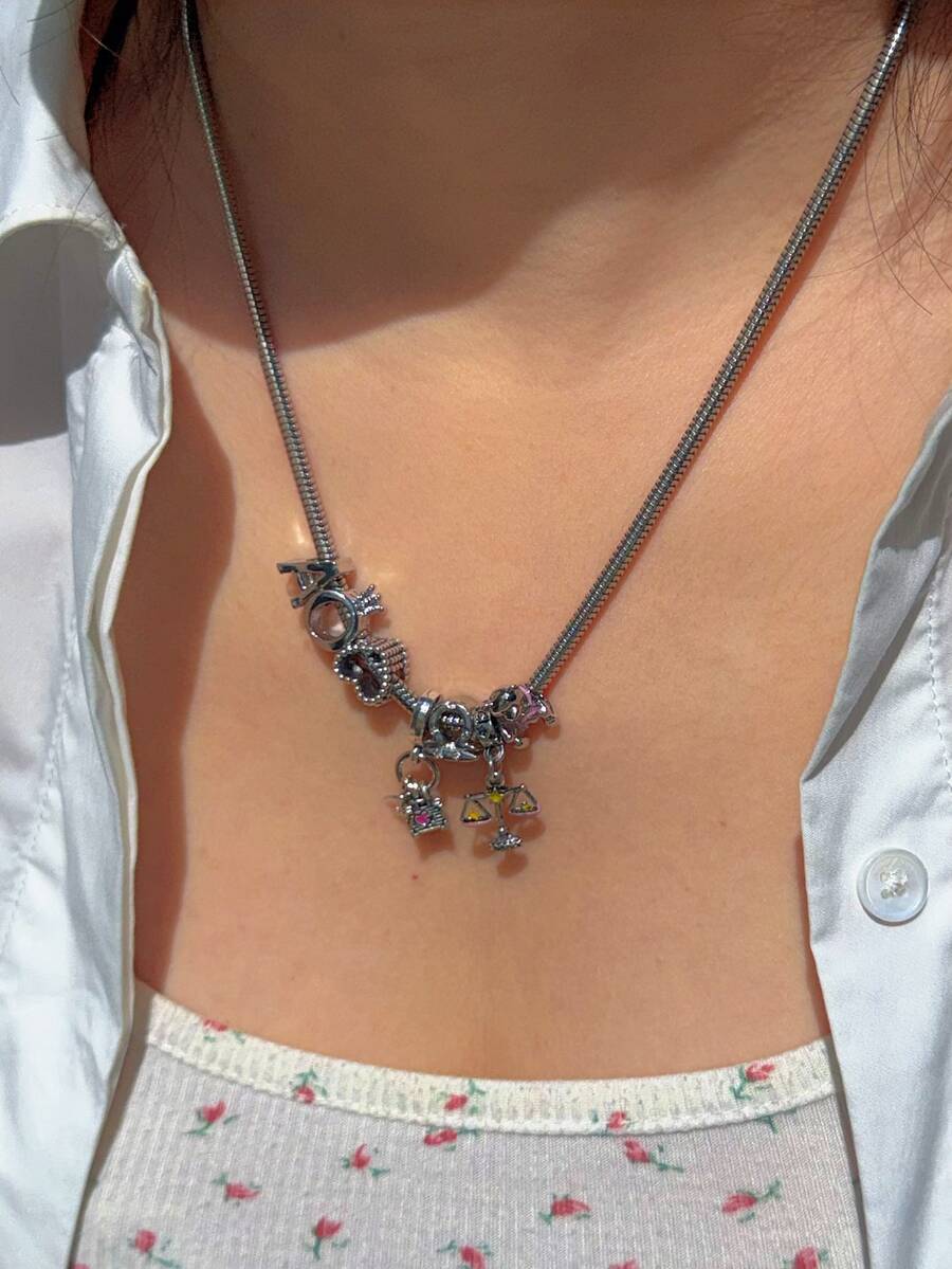 1pc Retro Heart Necklace, Rena - đánh giá và giá Women'S Fashion Renaissance Period