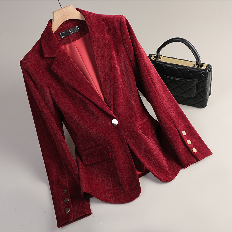 Yellow Gold Velvet Blazer Wome - đánh giá và giá Velvet Blazer Women