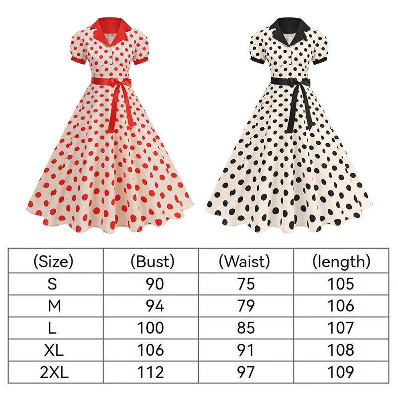 Vintage Polka Dot Summer Dress - đánh giá và giá Women'S Fashion Of The 60S