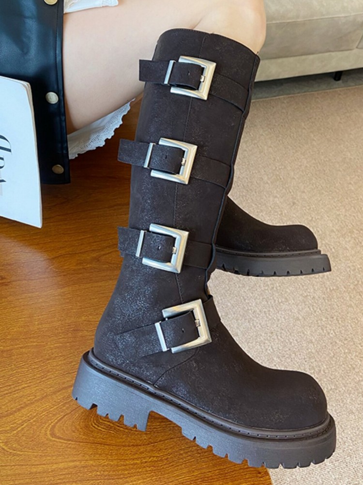 Fashion Women Multi Buckle Kne - đánh giá và giá Women'S Fashion Riding Boots