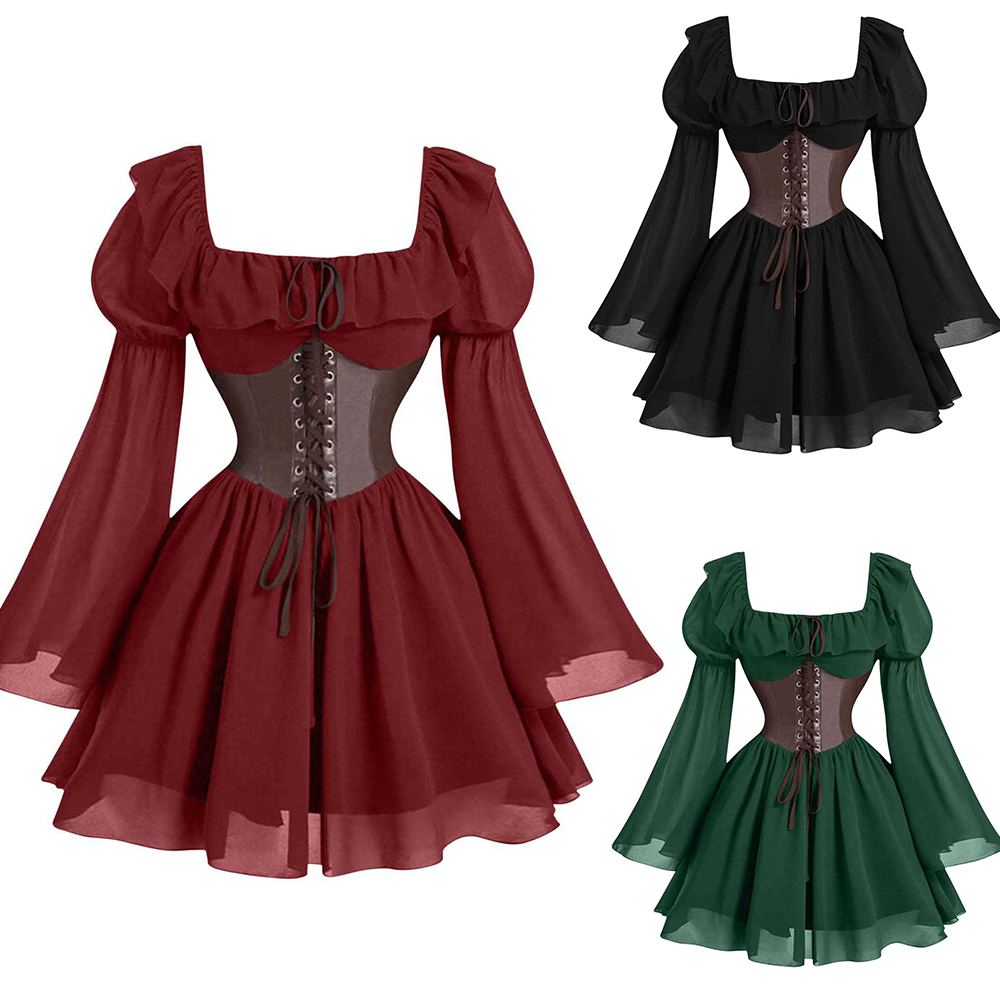 Renaissance Period Medieval Ne - đánh giá và giá Women'S Fashion Renaissance Period