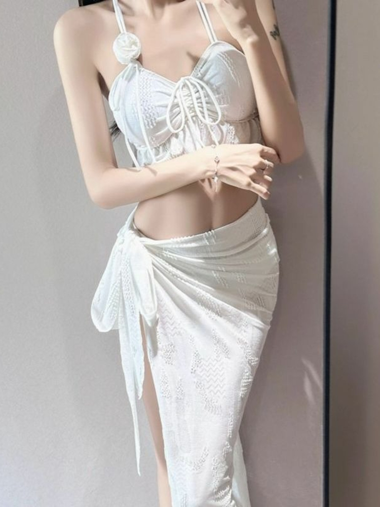 Ladies Floral Two Piece Swimsu - đánh giá và giá Women'S Fashion Middle Ages