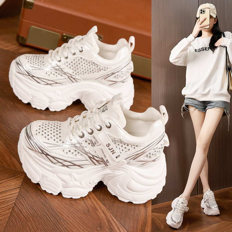 Thick Sole Heightened Mesh Bre - đánh giá và giá Women'S Fashion Spring 2025