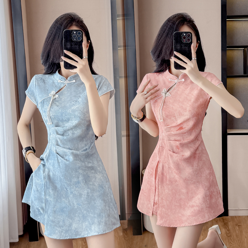 New Chinese Style Cheongsam Se - đánh giá và giá Ruched Dress Mini