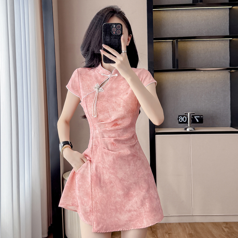 New Chinese Style Cheongsam Se - đánh giá và giá Ruched Dress Mini