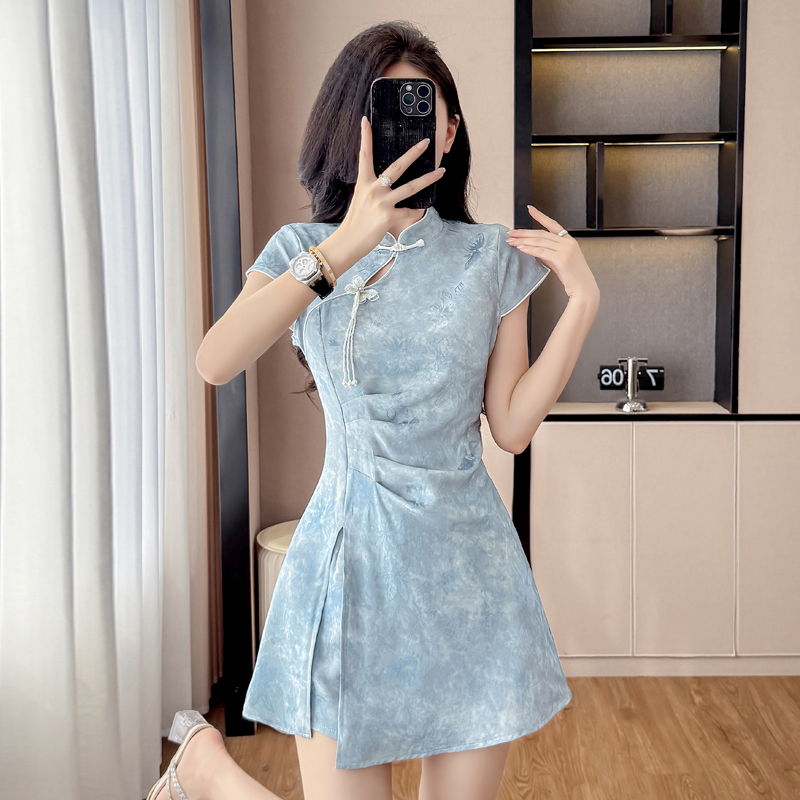 New Chinese Style Cheongsam Se - đánh giá và giá Ruched Dress Mini